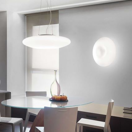 Ideal Lux - Lustră suspendată pe cablu GLORY 3xE27/60W/230V Ø 50 cm albă