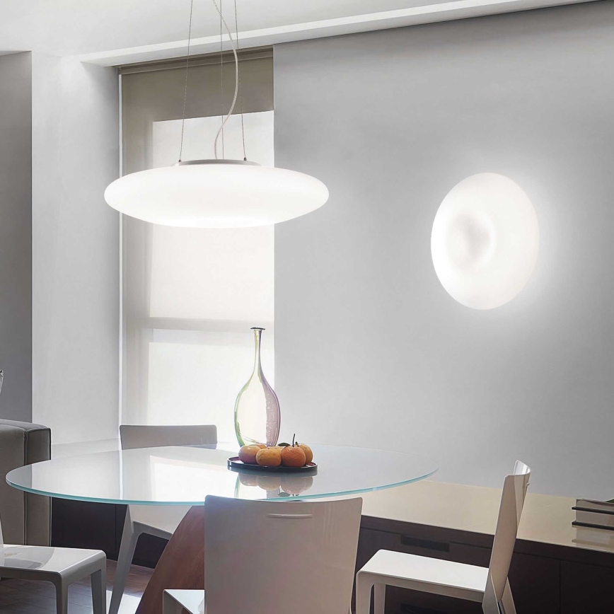 Ideal Lux - Lustră suspendată pe cablu GLORY 3xE27/60W/230V Ø 50 cm albă