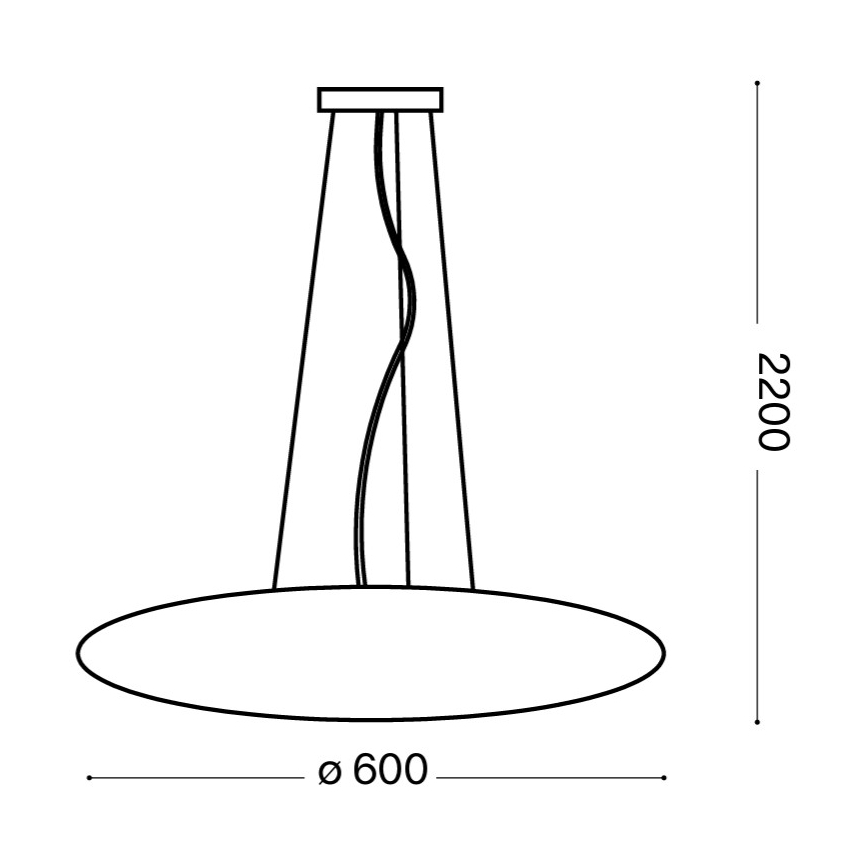 Ideal Lux - Lustră suspendată pe cablu GLORY 5xE27/60W/230V Ø 60 cm alb