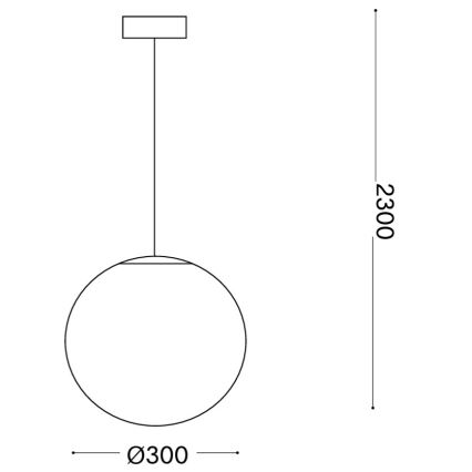Ideal Lux - Lustră suspendată pe cablu MAPA, 1xE27/42W/230V, Ø 30 cm, albă