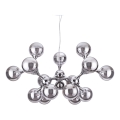 Ideal Lux - Lustra suspendată pe cablu NODI 15xE14/28W/230V Ø 105 cm crom lucios