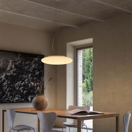 Ideal Lux - Lustră suspendată pe cablu SMARTIES, 3xE27/42W/230V, Ø 42,5 cm, albă