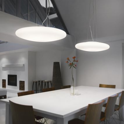 Ideal Lux - Lustră suspendată pe cablu SMARTIES, 3xE27/42W/230V, Ø 42,5 cm, albă