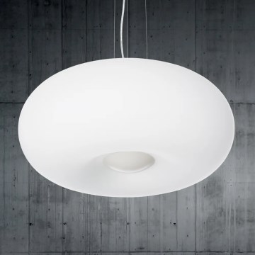 Ideal Lux - Lustră suspendată pe cablu ULISSE, 3xE27/60W/230V, Ø 42 cm, alb