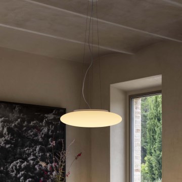 Ideal Lux - Lustră suspendată SMARTIES pe cablu, 3x E27/42W/230V, 50 cm, alb