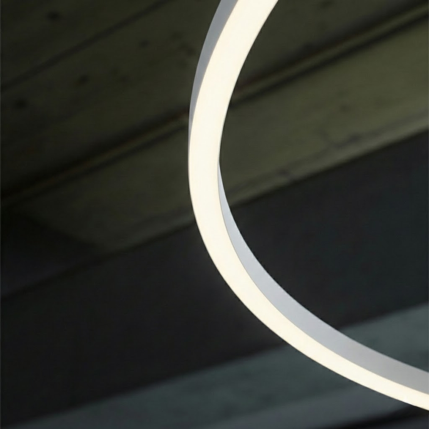 Ideal Lux - Lustră LED suspendată pe cablu ORACLE SLIM LED/53W/230V 2700K CRI 90 diam. 90 cm alb