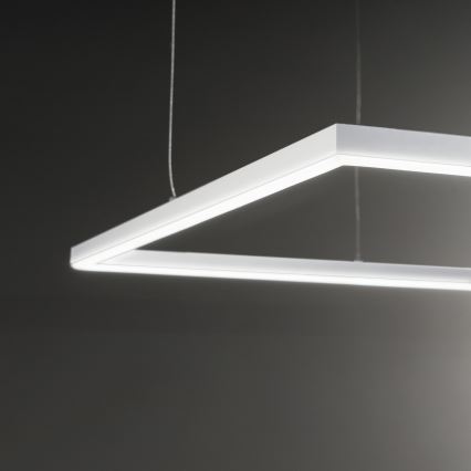Ideal Lux - Lustră LED suspendată pe cablu ORACLE SLIM LED/53W/230V 3000K CRI 90 90x90 cm alb