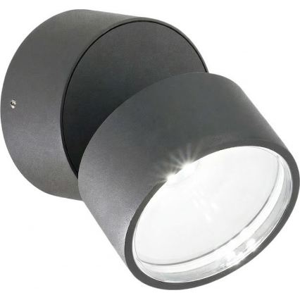 Ideal Lux - Aplică de perete pentru exterior LED OMEGA LED/7W/230V CRI 90 IP54 antracit