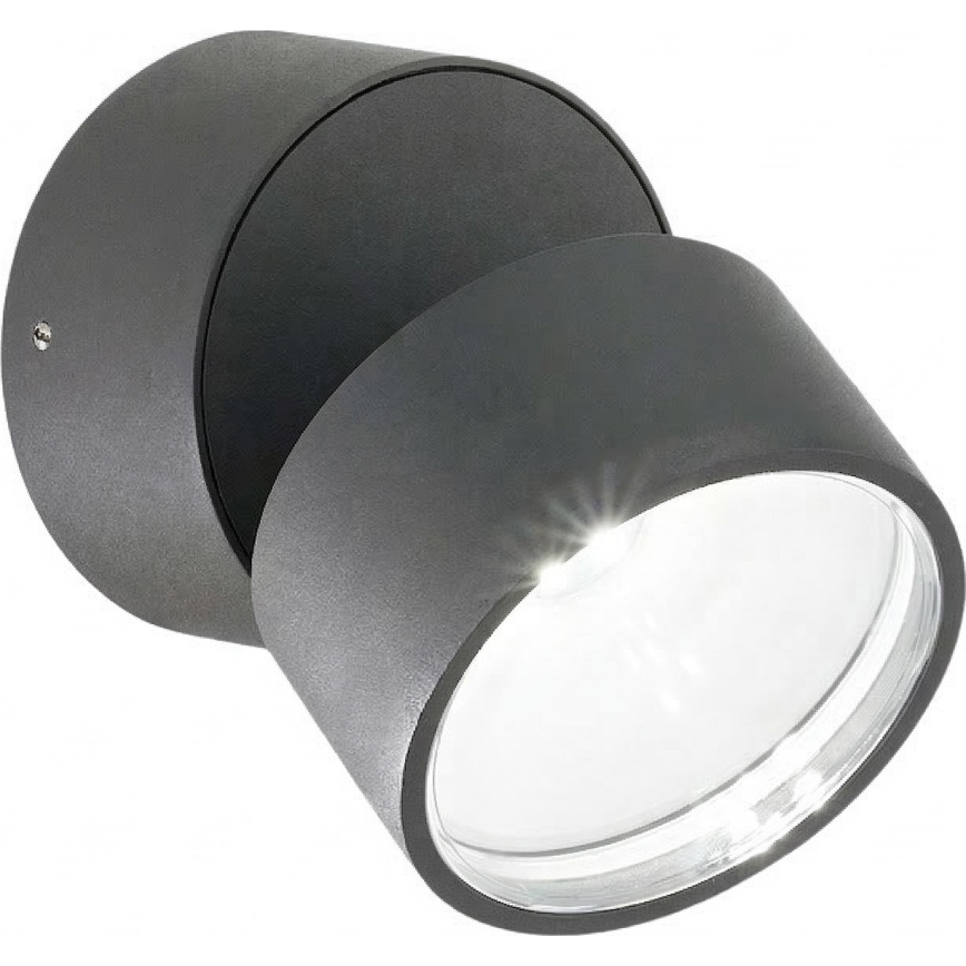 Ideal Lux - Aplică de perete pentru exterior LED OMEGA LED/7W/230V CRI 90 IP54 antracit