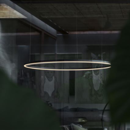 Ideal Lux - Lustra LED reglabilă suspendată pe cablu ORACLE SLIM LED/40W/230V 3000K CRI 90 Ø 70 cm negru