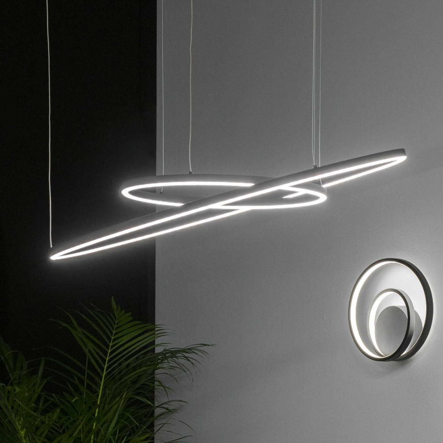 Ideal Lux - Lustra LED reglabilă suspendată pe cablu ORACLE SLIM LED/40W/230V 3000K CRI 90 Ø 70 cm negru