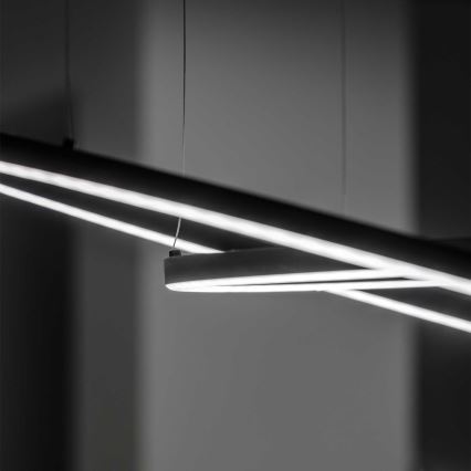 Ideal Lux - Lustra LED reglabilă suspendată pe cablu ORACLE SLIM LED/40W/230V 3000K CRI 90 Ø 70 cm negru