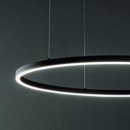 Ideal Lux - Lustra LED reglabilă suspendată pe cablu ORACLE SLIM LED/40W/230V 3000K CRI 90 Ø 70 cm negru