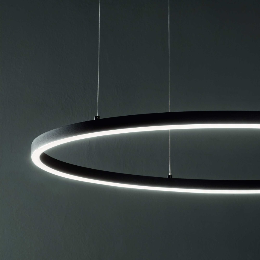 Ideal Lux - Lustra LED reglabilă suspendată pe cablu ORACLE SLIM LED/40W/230V 3000K CRI 90 Ø 70 cm negru