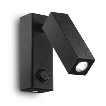 Ideal Lux PAGE - Spot LED de perete, 3W/230V, CRI 90, negru