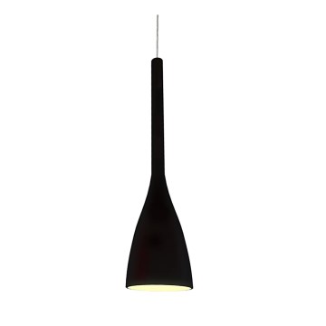 Ideal Lux - Pendul FLUT pe cablu, 1xE27/60W/230V, Ø 14,5 cm, negru