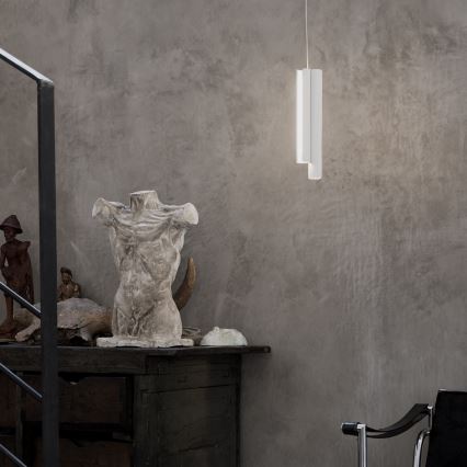 Ideal Lux - Lustră LED dimabilă DORICA pe cablu, 3xLED/9W/230V, CRI 90, diam. 9,5 cm, alb