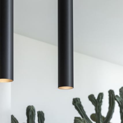 Ideal Lux - Pendul LED LOOK, 1x GU10/7W/230V, CRI 90, Ø 6 cm, negru