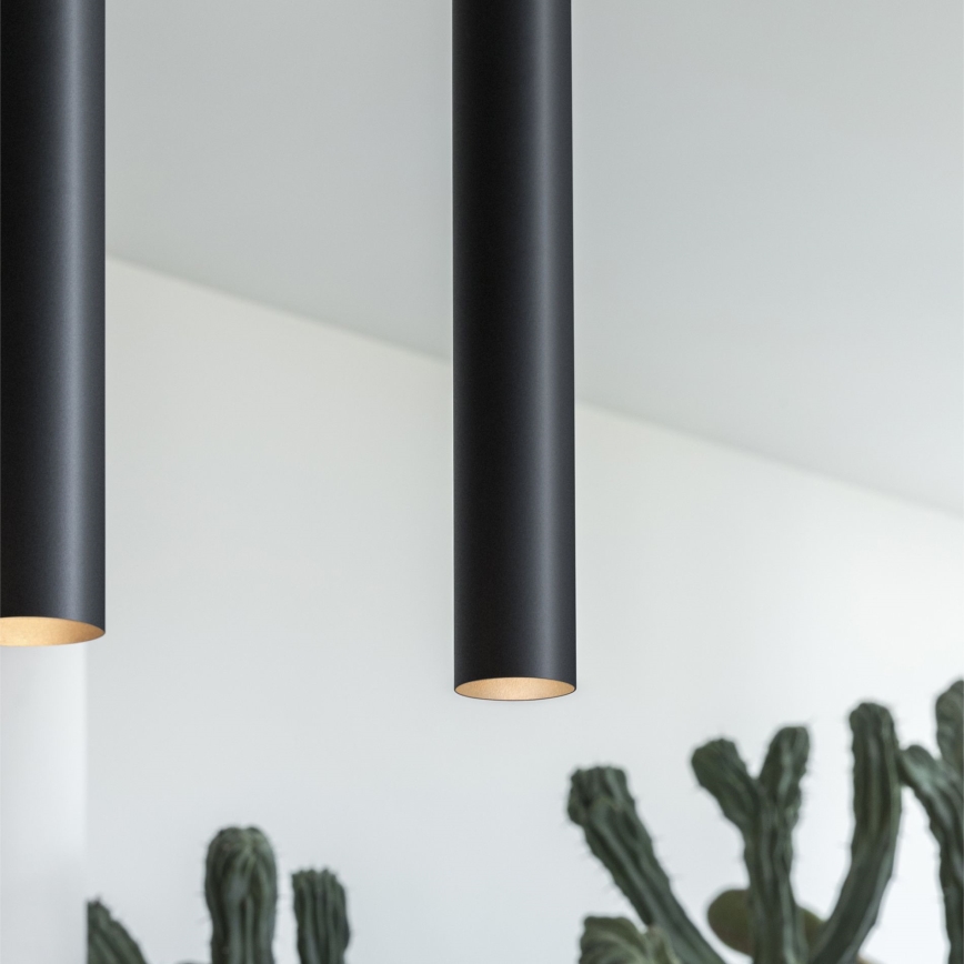 Ideal Lux - Pendul LED LOOK, 1x GU10/7W/230V, CRI 90, Ø 6 cm, negru