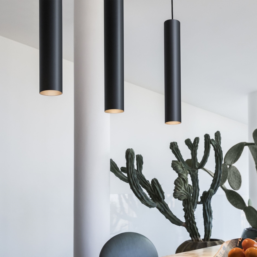 Ideal Lux - Pendul LED LOOK, 1x GU10/7W/230V, CRI 90, Ø 6 cm, negru