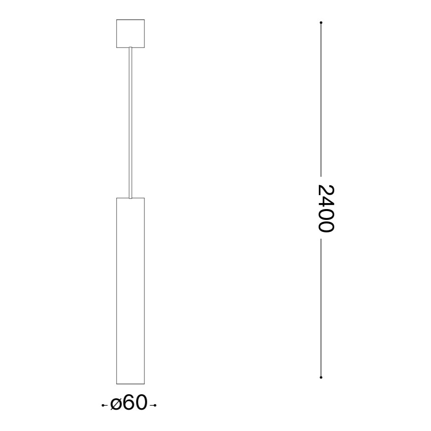Ideal Lux - Pendul LED pe cablu LOOK 1xGU10/7W/230V CRI 90, Ø 6 cm, crom lucios