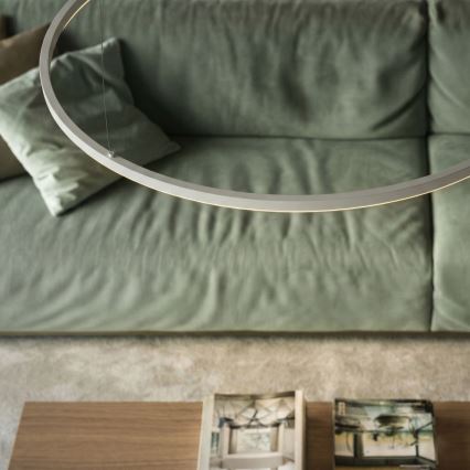 Ideal Lux - Lustră LED suspendată pe cablu ORACLE SLIM LED/37W/230V 2700K CRI 90 Ø 70 cm alb