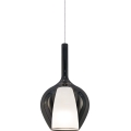 Ideal Lux - Pendul pe cablu KALIQUE 1xE27/42W/230V Ø 18 cm, fumuriu-negru