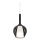 Ideal Lux - Pendul pe cablu KALIQUE 1xE27/42W/230V Ø 18 cm, fumuriu-negru