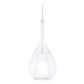 Ideal Lux - Pendul pe cablu KALIQUE 1xE27/42W/230V Ø 18 cm transparent