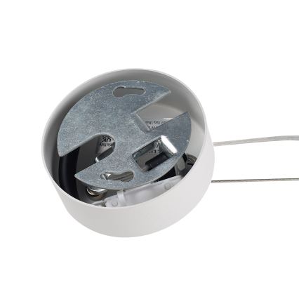 Ideal Lux - Pendul pe cablu MAPA 1xE27/42W/230V Ø 20 cm alb