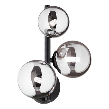 Ideal Lux PERLAGE - Aplică de perete LED, 3xG9/3W/230V, negru/fumuriu