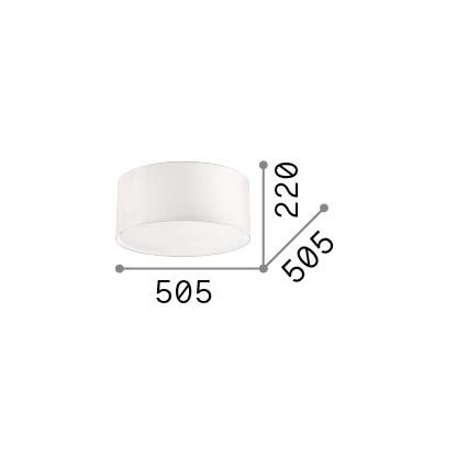 Ideal lux - Plafoniera 3xE27/60W/230V