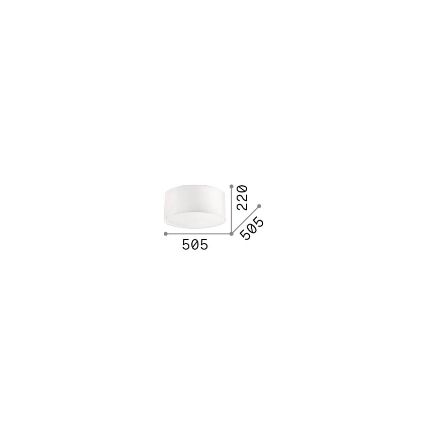 Ideal lux - Plafoniera 3xE27/60W/230V