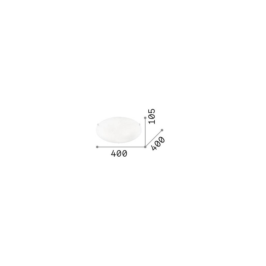 Ideal lux - Plafoniera 3xE27/60W/230V