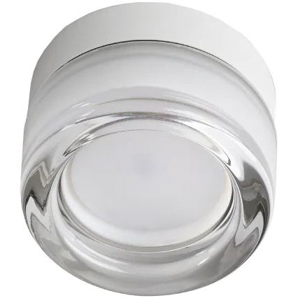 Ideal Lux - Plafonieră LED pentru baie LOLLY 1xGX53/9W/230V Ø 10,5 cm IP44 alb/transparent