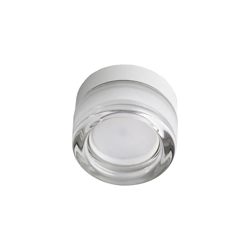 Ideal Lux - Plafonieră LED pentru baie LOLLY 1xGX53/9W/230V Ø 10,5 cm IP44 alb/transparent