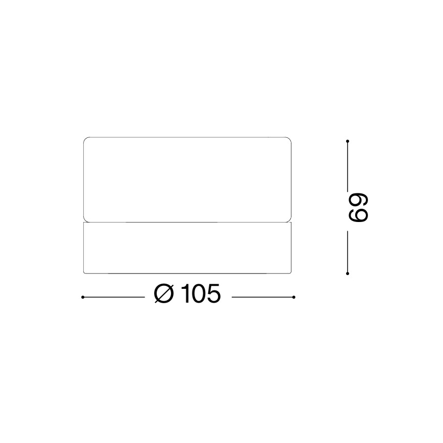 Ideal Lux - Plafonieră LED pentru baie LOLLY 1xGX53/9W/230V Ø 10,5 cm IP44 alb/transparent