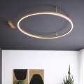 Ideal Lux - Plafonieră LED ORACLE SLIM 29W 230V 3000K CRI 90 diam. 50 cm auriu
