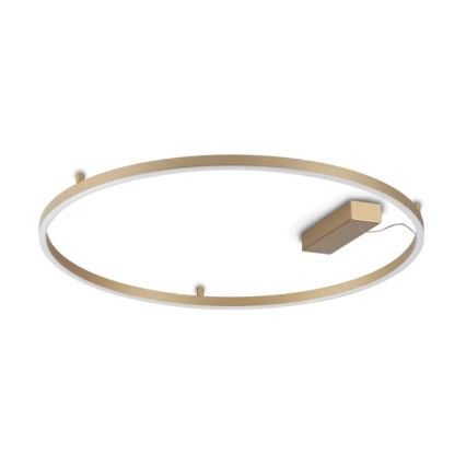 Ideal Lux - Plafonieră LED ORACLE SLIM, 37 W, 230 V, 3000 K, CRI 90, Ø 70 cm, finisaj auriu