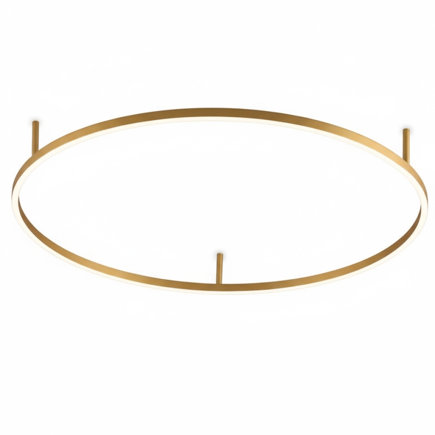 Ideal Lux - Plafonieră LED ORACLE SLIM, 53 W, 230 V, 4000 K, CRI 90, Ø 90 cm, auriu