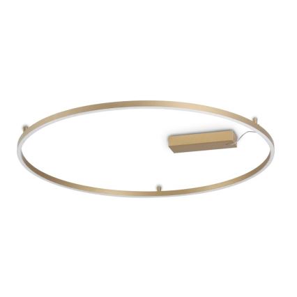 Ideal Lux - Plafonieră LED ORACLE SLIM, 53 W, 230 V, 3000 K, CRI 90, diam. 90 cm, aurie