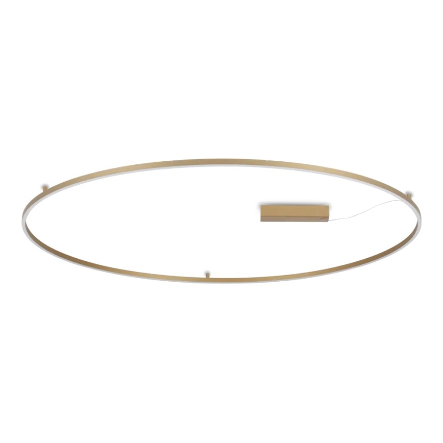 Ideal Lux - Plafonieră LED ORACLE SLIM, 81 W, 230 V, 3000 K, CRI 90, Ø 150 cm, auriu