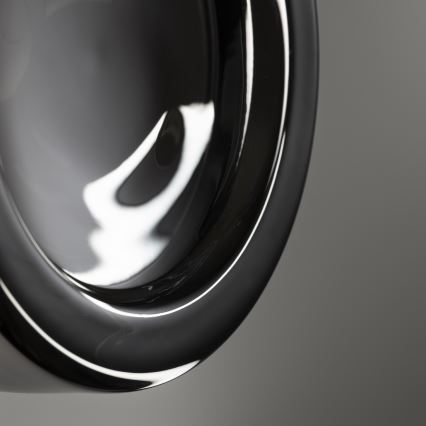 Ideal Lux - Plafonieră LED pentru baie LOLLY 1xGX53/9W/230V Ø 10,5 cm negru/fumuriu închis