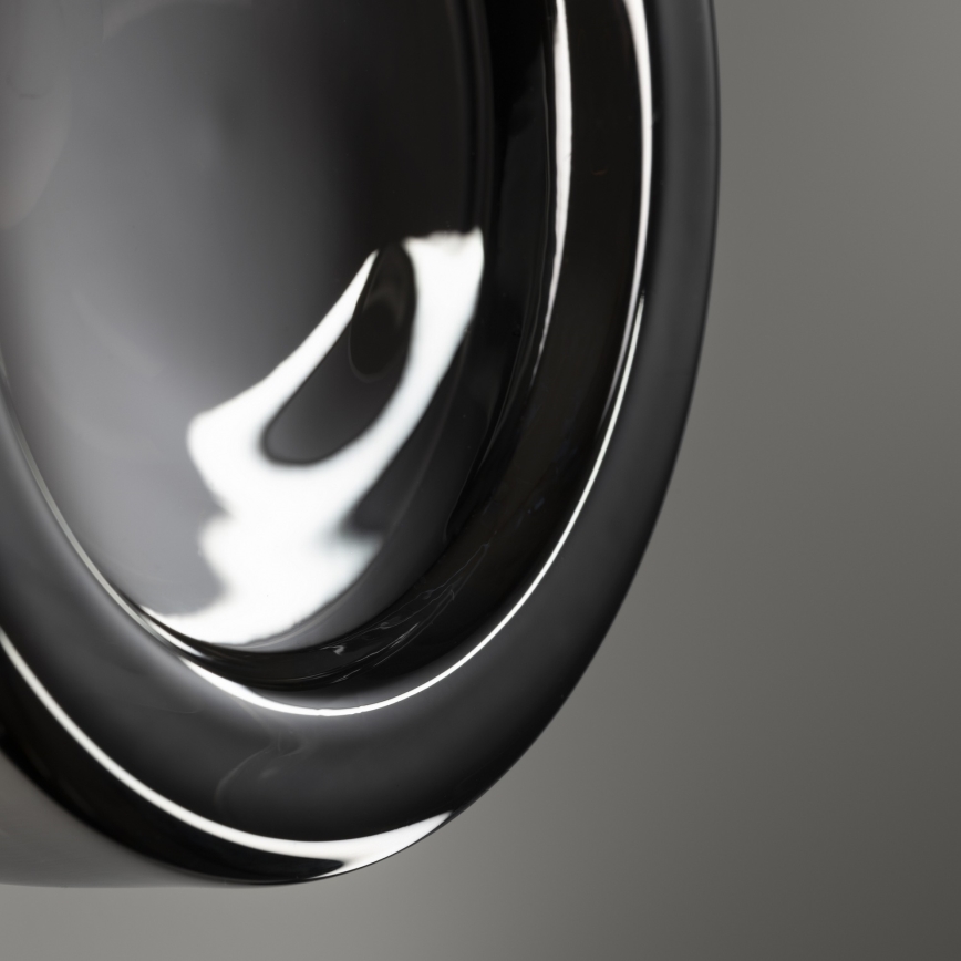 Ideal Lux - Plafonieră LED pentru baie LOLLY 1xGX53/9W/230V Ø 10,5 cm negru/fumuriu închis