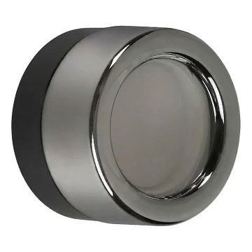 Ideal Lux - Plafonieră LED pentru baie LOLLY 1xGX53/9W/230V Ø 10,5 cm negru/fumuriu închis