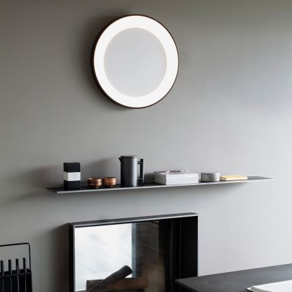 Ideal Lux - Plafonieră LED PLANET, 20 W, 230 V, CRI 90, Ø 40 cm, neagră