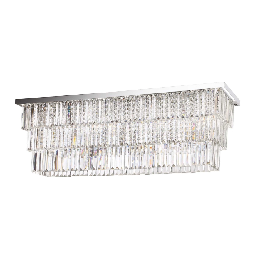 Ideal Lux - Plafonieră MARTINEZ 8xE14/40W/230V crom lucios