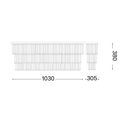 Ideal Lux - Plafonieră MARTINEZ 8xE14/40W/230V crom lucios