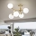 Ideal Lux - Plafonieră NODI 5xE14/28W/230V 50x55 cm alamă/alb