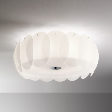 Ideal Lux - Plafonieră OVALINO 8xE27/60W/230V Ø 53,5 cm albă